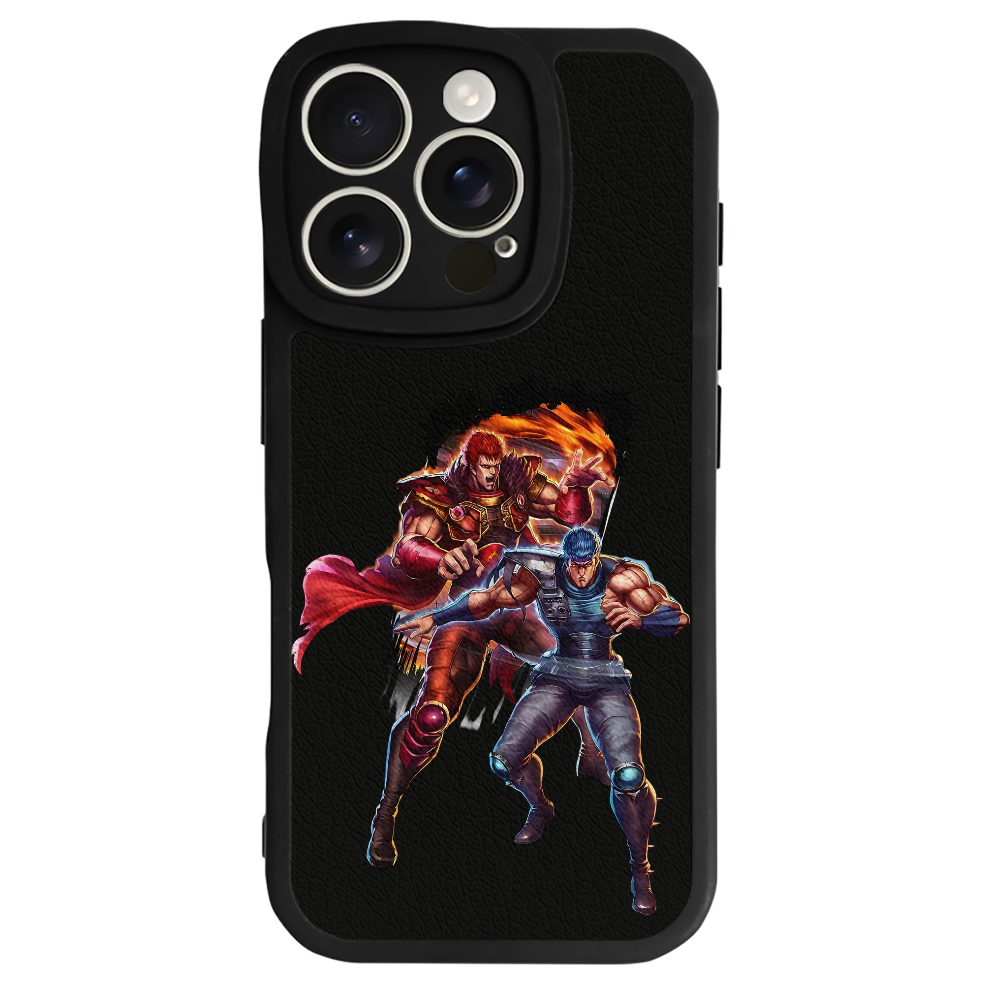 （画像用） 北斗の拳 Fist of the North Star 【iPhone 16シリーズ対応】シリコンスマホケース（レザー調） 材質：シリコン